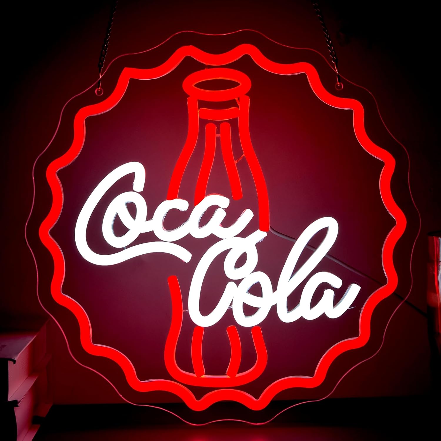 Led Lighting Wall Decor - コーラネオンサインアートウォールライトUSB LEDネオンライトバー、レストラン、クラブ、パーティー、寝室の装飾用、カスタマイズギフト
