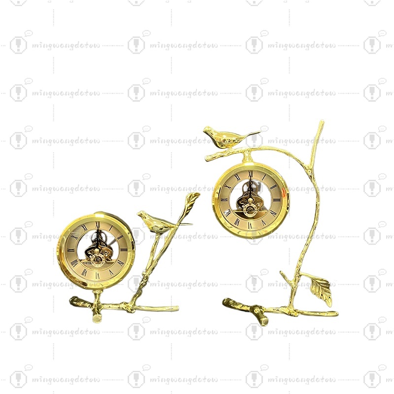 Lighting Decor Living Room - モダンな高級感漂う卓上時計、リビングやワインキャビネットの装飾品、オフィス用デスクトップ時計