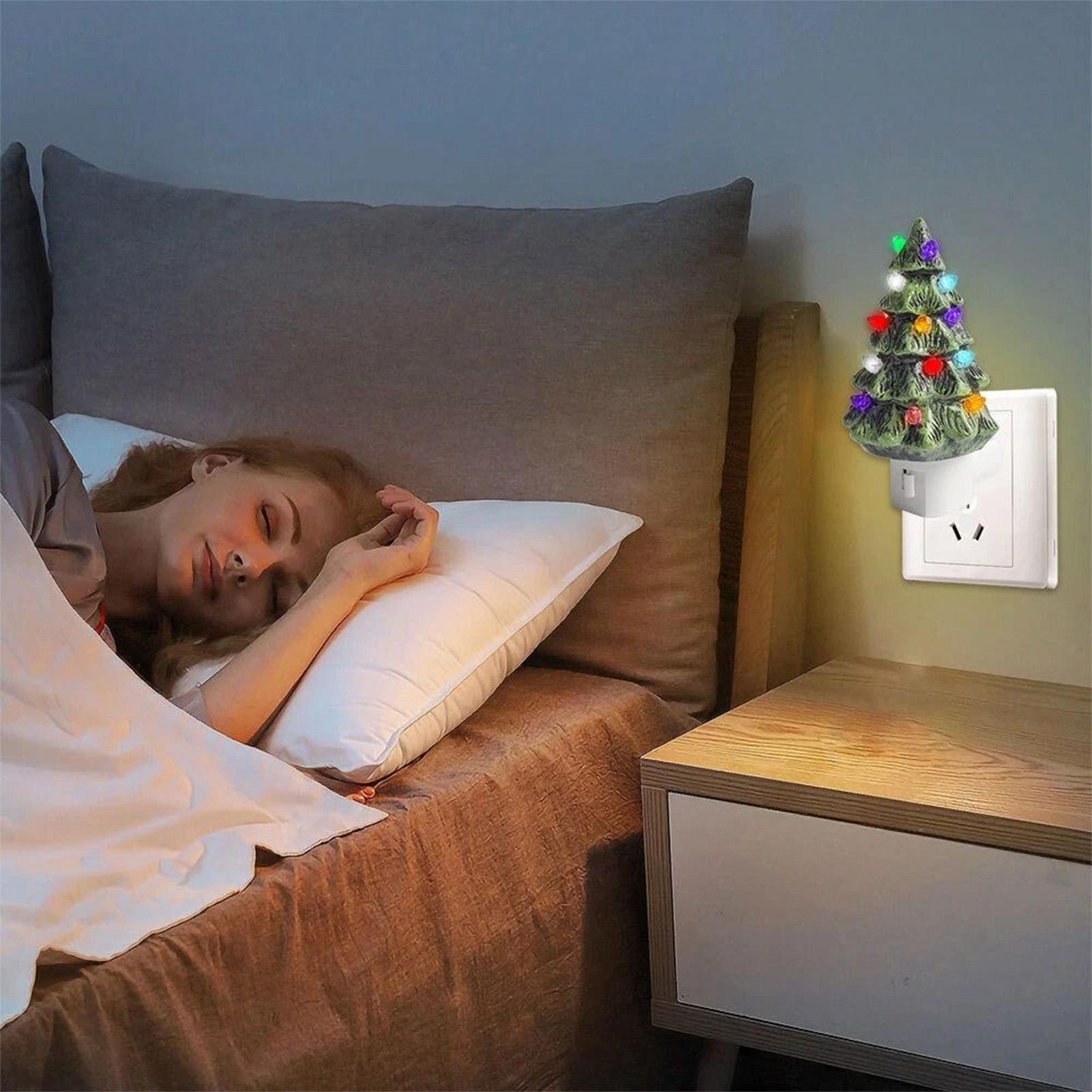 Wall Decor Lighting Tree - クリスマスツリーナイトライトレトロアンビエント照明クリスマスツリープラグインライト壁の装飾寝室リビングルーム保育園用