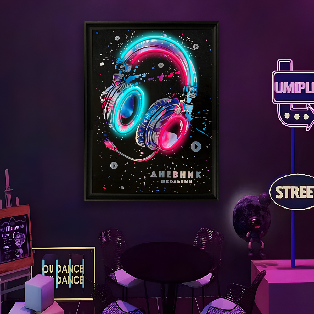 USB電源LEDネオンライト面白い壁画アートポスターホームミ - Led Lighting Wall Decor のレビューと価格