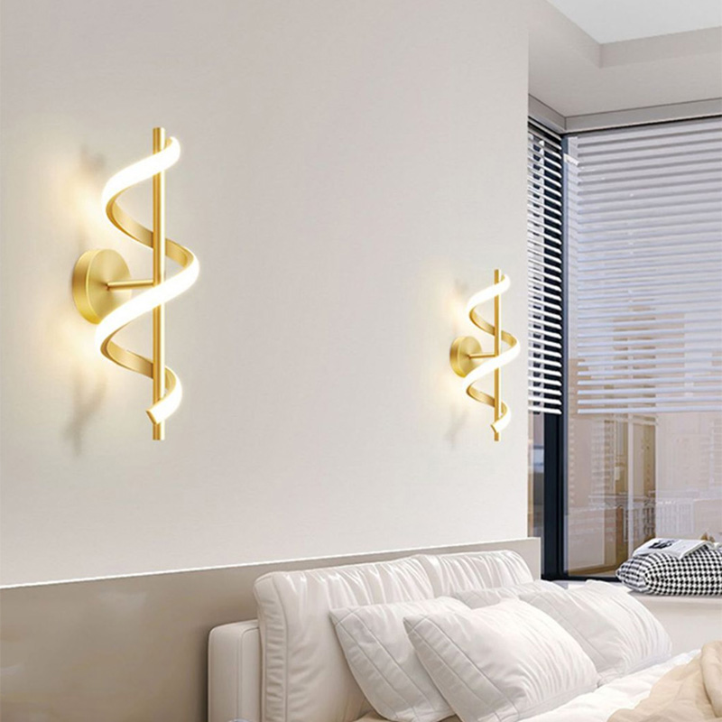 ミニマリストの北欧スタイルのLEDウォールライト,寝室,ベッ - Lighting Decoration On Wall のレビューと価格