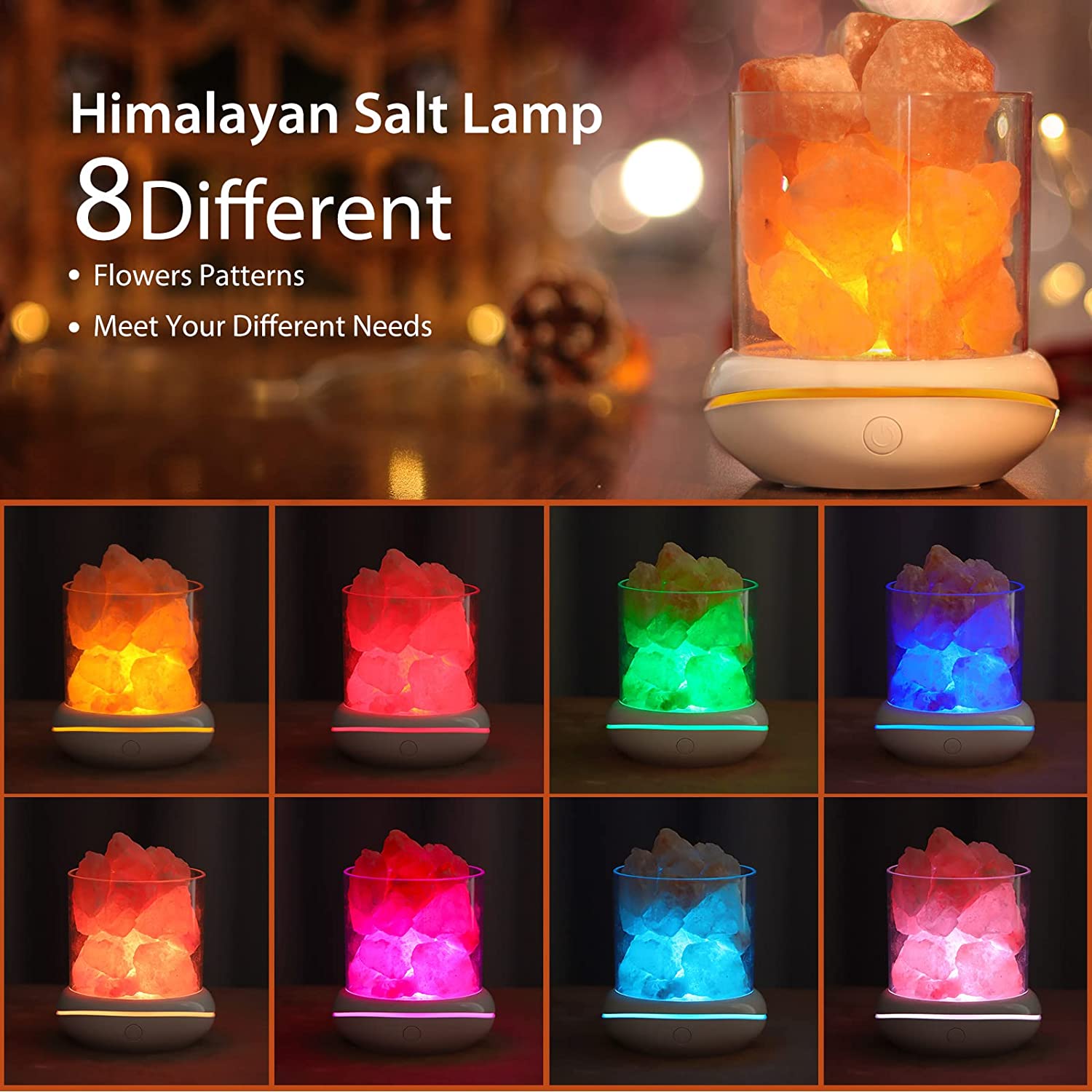 アロマランプ 天然ヒマラヤ塩ランプ USB ピンク塩岩ランプ - Himalayan Salt Lamp のレビューと価格