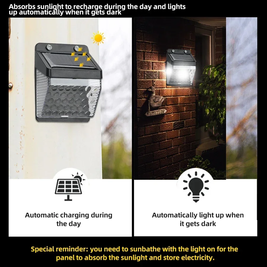 LED ソーラーライト PIR モーションセンサーウォールラ - Led Lighting Wall Decor のレビューと価格