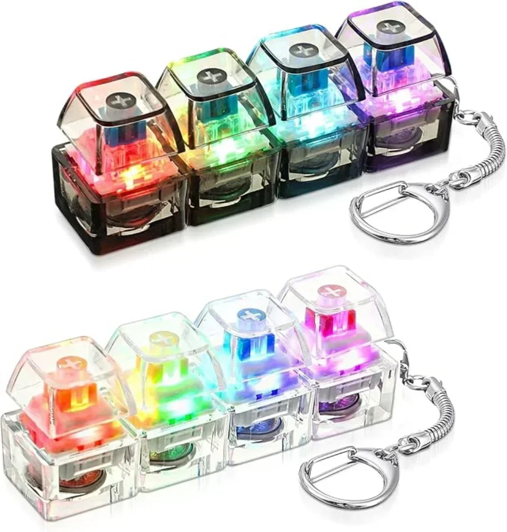 LEDライトアップキーホルダーキーボードクリック可能なボタン - Office Lighting Decor のレビューと価格