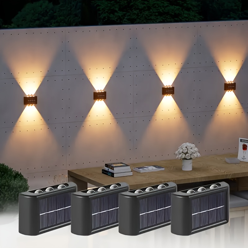 LEDソーラーライト 屋外防水 ソーラーウォールランプ 上下 - Led Lighting Wall Decor のレビューと価格