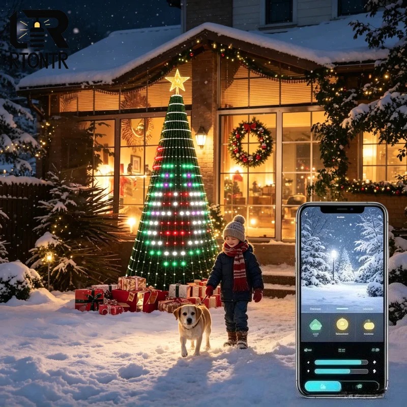 スマートRGBクリスマスツリートッパーライト、Bluetoo - Lighting Tree Decor のレビューと価格