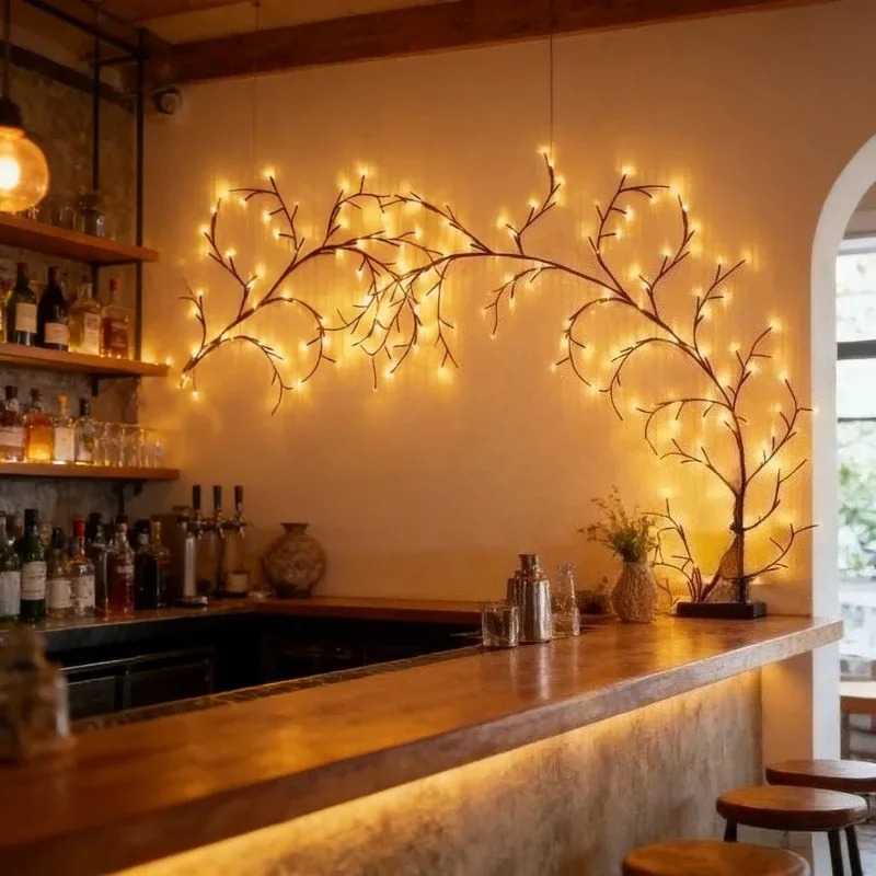 LEDツリーブランチウォールライト、フレキシブルウィローバイ - Wall Decor Lighting Tree のレビューと価格