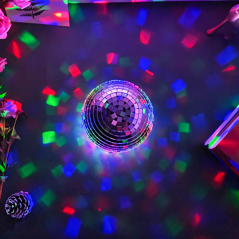 5インチのディスコミラーボール、フレキシブルLEDライト付き - Disco Ball Mirror のレビューと価格