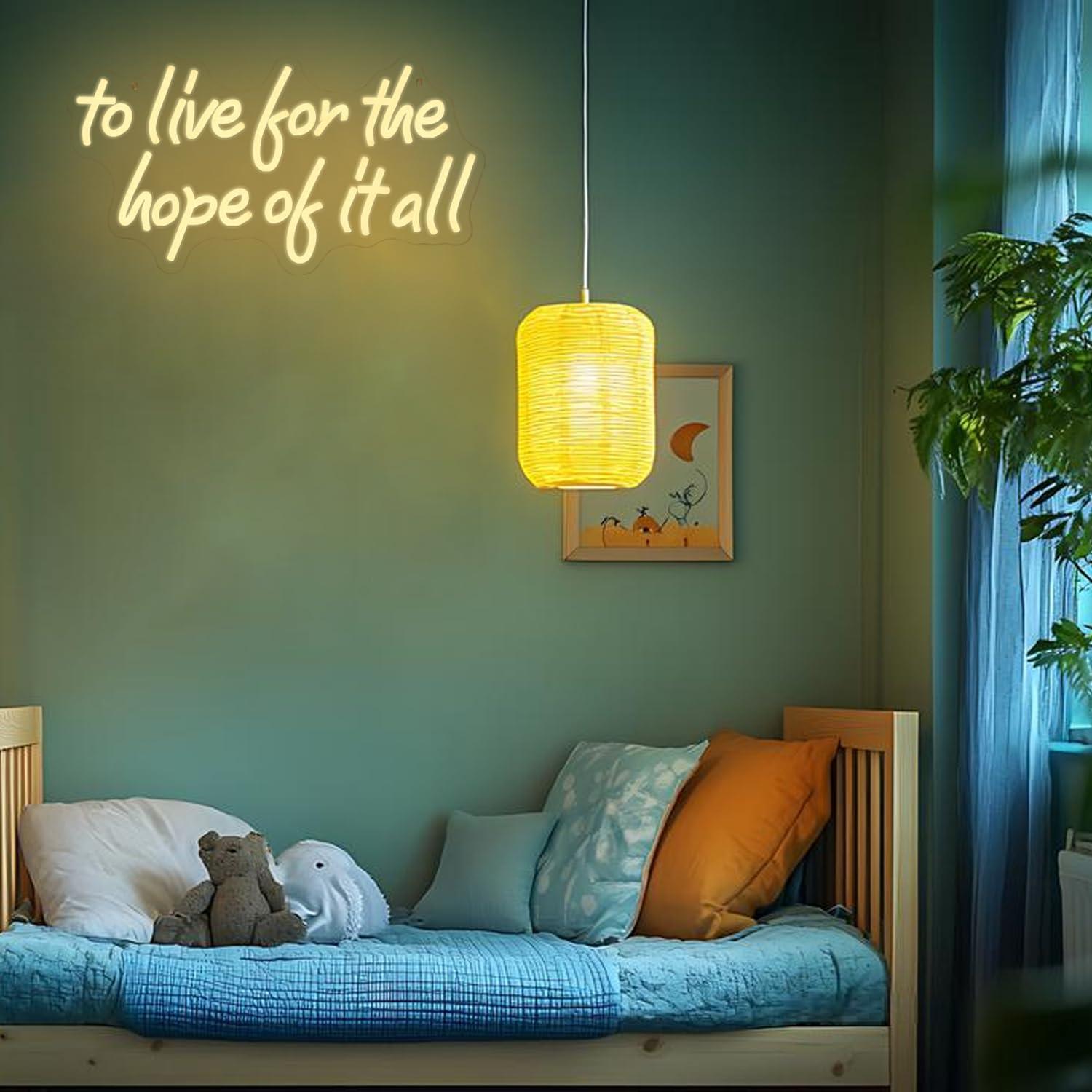 To Live For The Hope Of It All - Led Lighting Wall Decor のレビューと価格