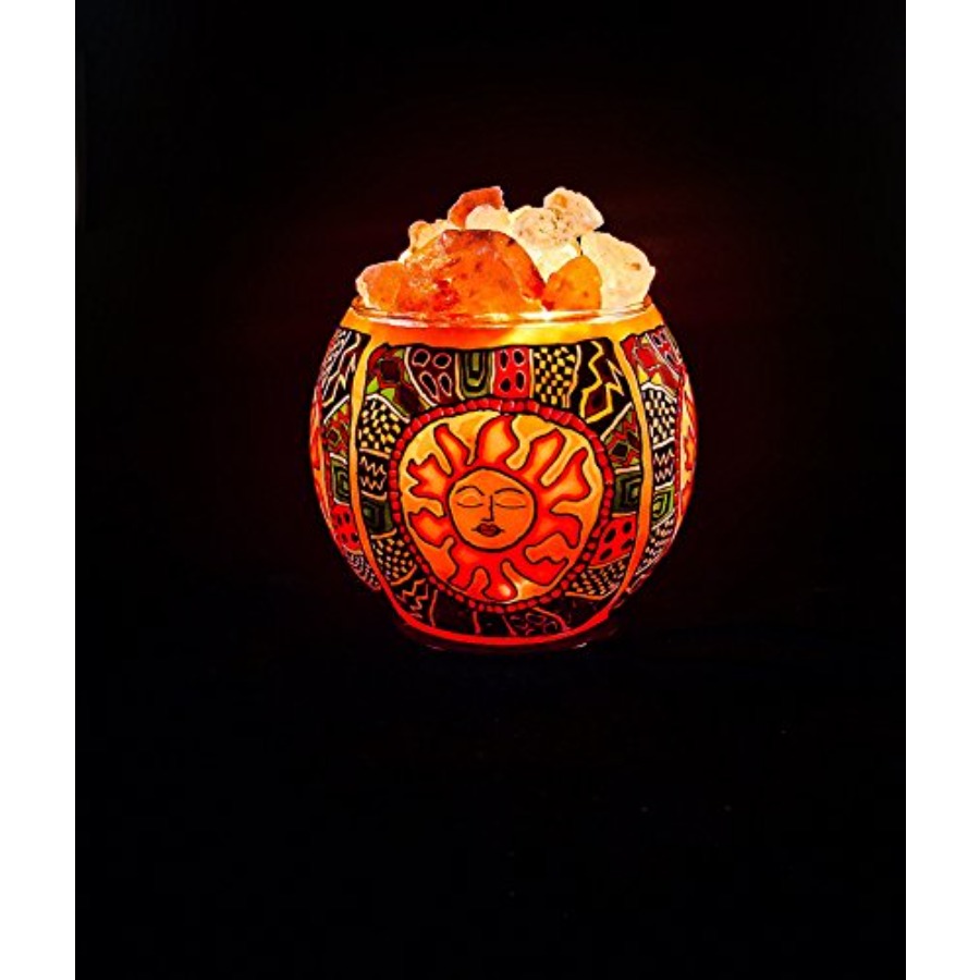 ヒマラヤ岩塩ランプ、UL規格の調光コード付き、手作りの職人技 - Himalayan Salt Lamp のレビューと価格