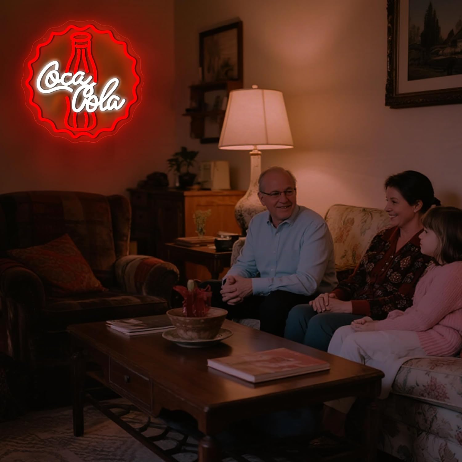 コーラネオンサインアートウォールライトUSB LEDネオンラ - Led Lighting Wall Decor のレビューと価格