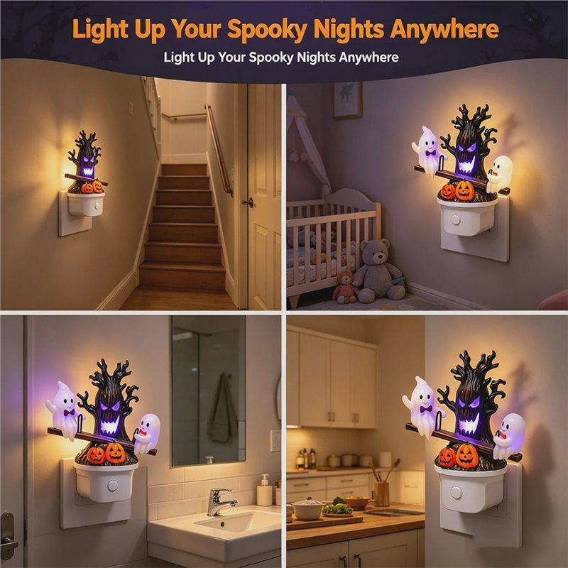 YANA50I ハロウィン装飾品（寝室用）、Baudry U - Wall Decor Lighting Tree のレビューと価格