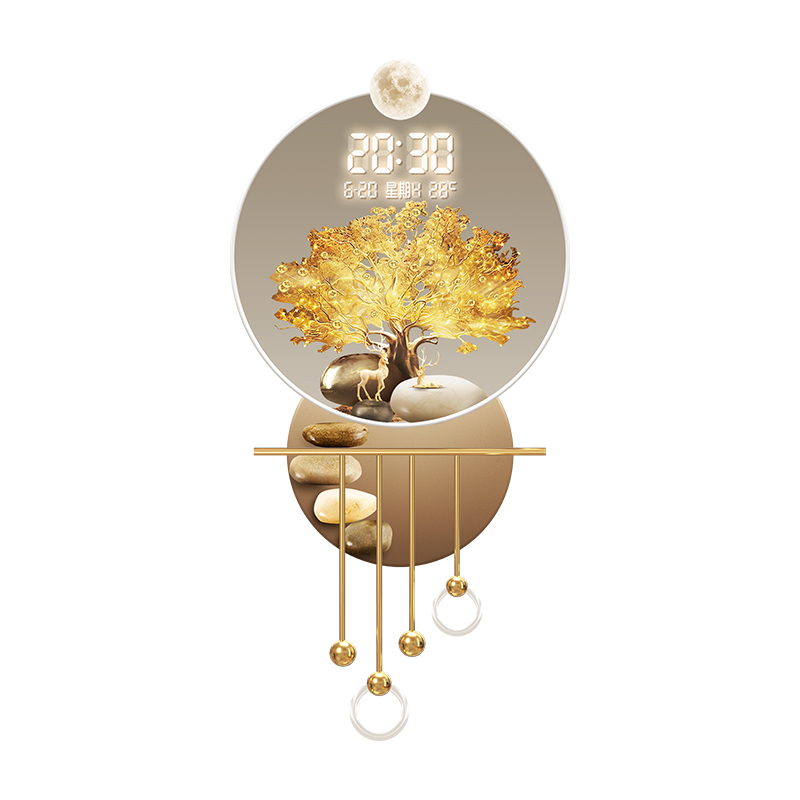 ライトラグジュアリースタイル、金のなる木、リビングルームグリ - Wall Decor Lighting Tree のレビューと価格