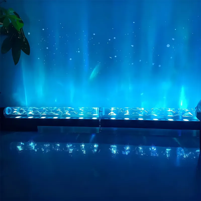 スマート3Dウォールウォッシュ炎投影ライト、水波紋雰囲気ラン - Lighting Decor Living Room のレビューと価格