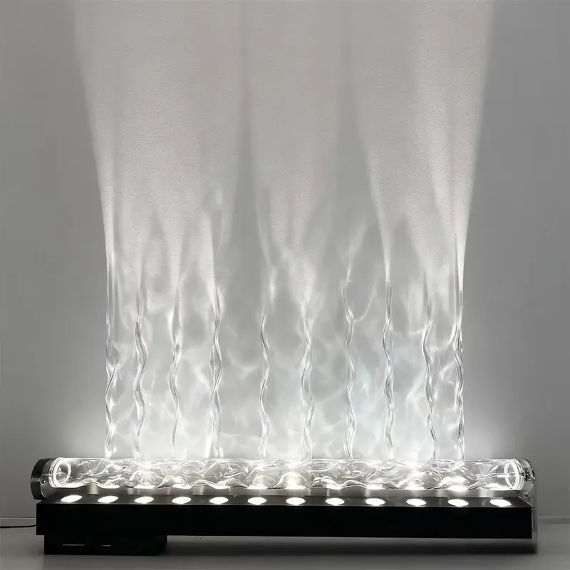 スマート3Dウォールウォッシュ炎投影ライト、水波紋雰囲気ラン - Lighting Decor Living Room のレビューと価格