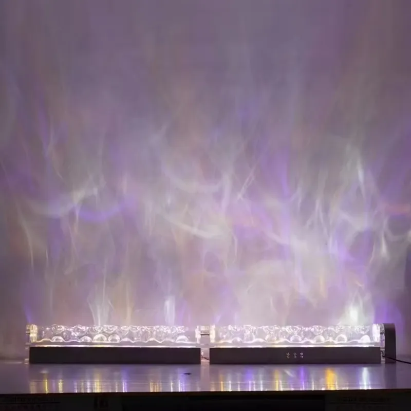 スマート3Dウォールウォッシュ炎投影ライト、水波紋雰囲気ラン - Lighting Decor Living Room のレビューと価格