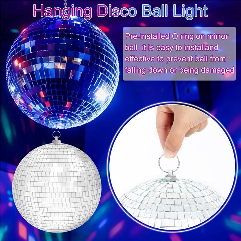 AT41 2セット 7.8インチ 吊り下げ式ディスコボール  - Disco Ball Mirror のレビューと価格
