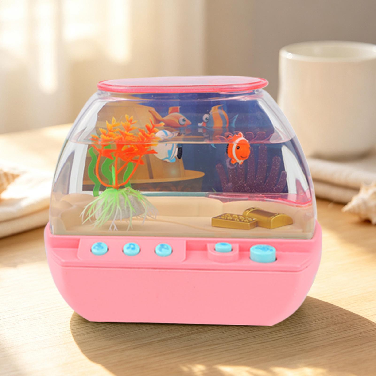 おもちゃの水槽 ホームデコレーション 音楽と光付き 模擬水槽 - Lighting Decor Living Room のレビューと価格