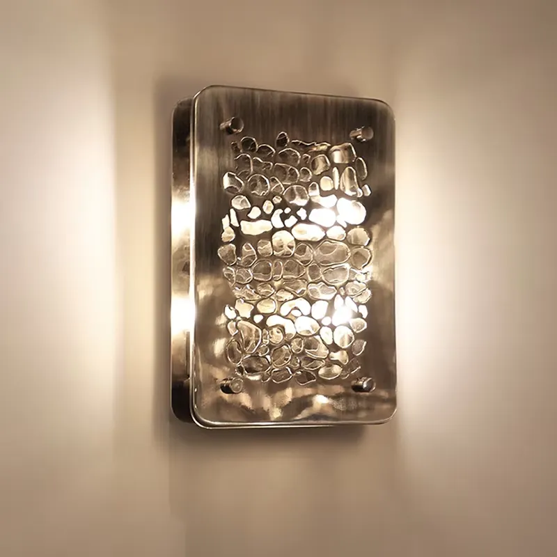 アメリカンモダンレトロ高品質手作りスクエアウォールライトイン - Lighting Decor Living Room のレビューと価格