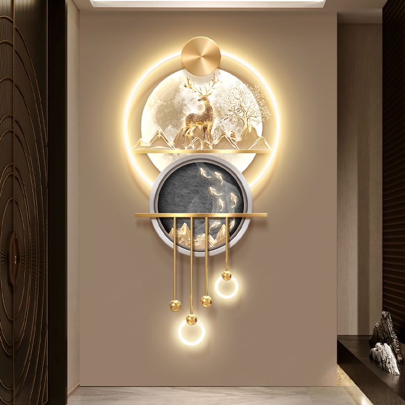 nq- ライトラグジュアリー フォーチュンツリー ポーチ装飾 - Wall Decor Lighting Tree のレビューと価格