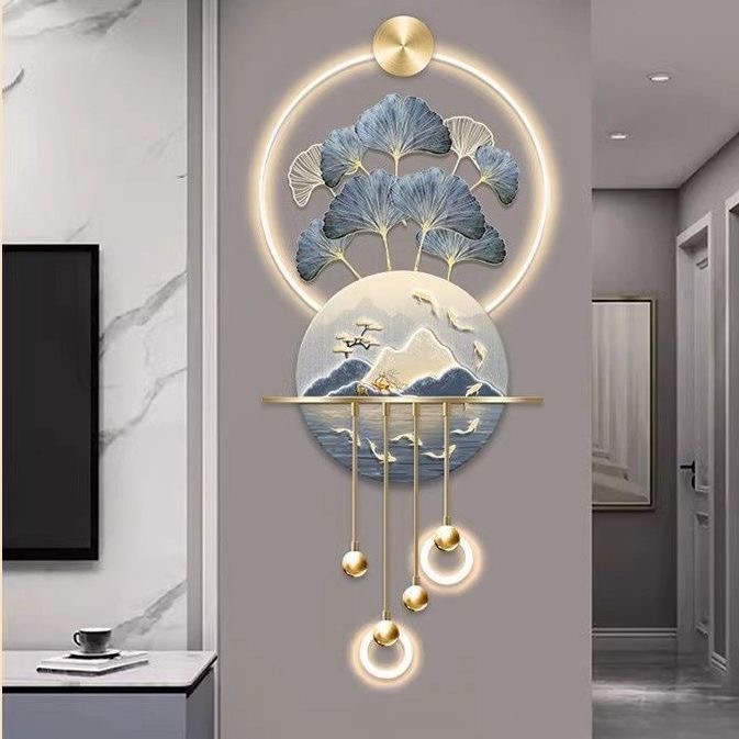 nq- ライトラグジュアリー フォーチュンツリー ポーチ装飾 - Wall Decor Lighting Tree のレビューと価格