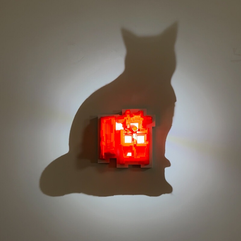 ドロップシッピング 3Dライトシャドウナイトライト アンビエ - Led Lighting Wall Decor のレビューと価格