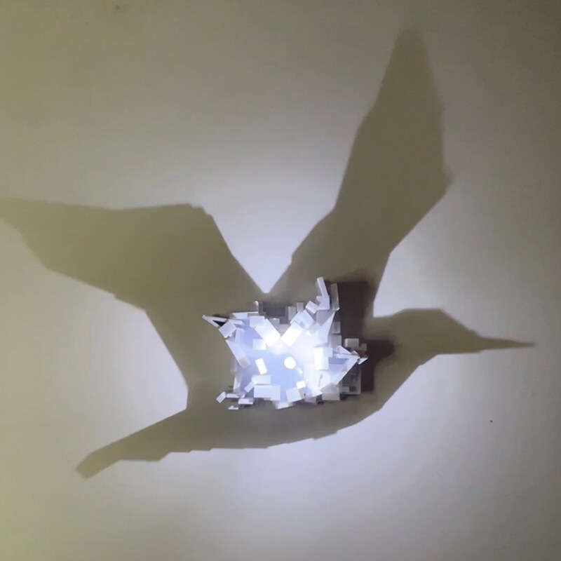 ドロップシッピング 3Dライトシャドウナイトライト アンビエ - Led Lighting Wall Decor のレビューと価格