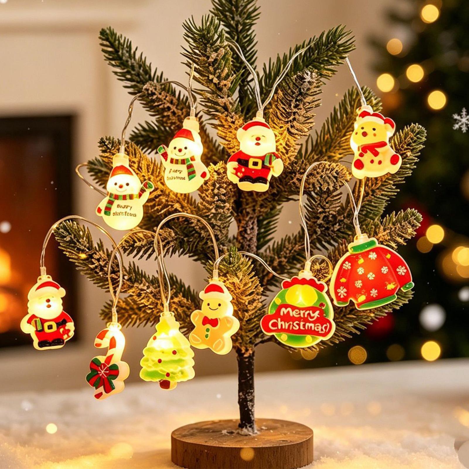 クリスマスストリングライト装飾用防水LEDサンタライト、クリ - Lighting Tree Decor のレビューと価格