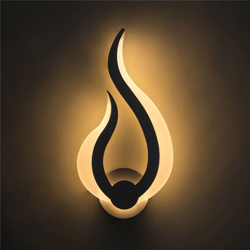 アクリルLED屋内ウォールライト,シンプルなスタイル,寝室, - Lighting Decoration On Wall のレビューと価格