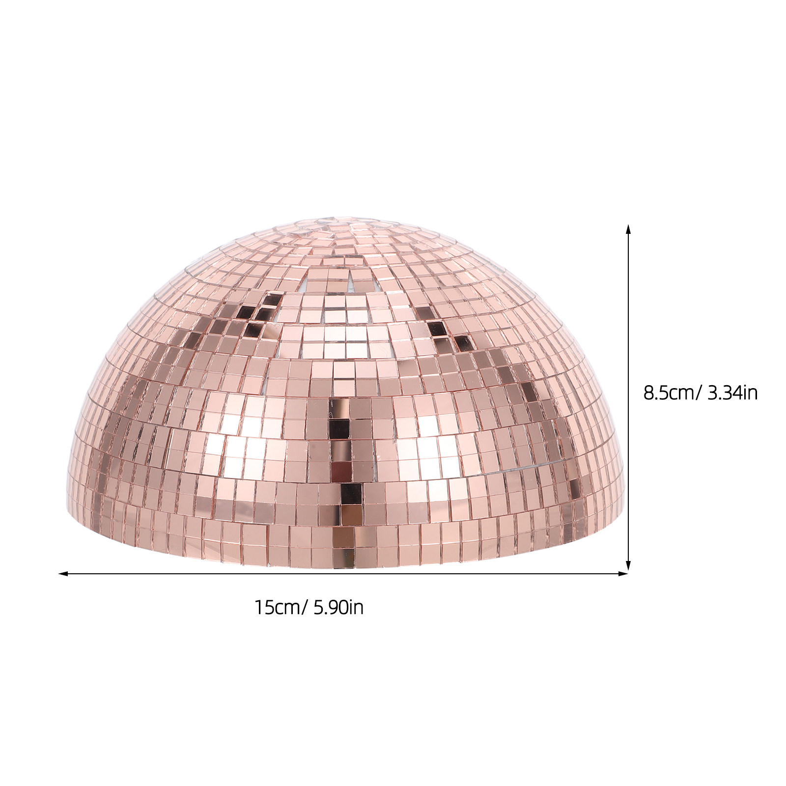 ハーフガーデンミラーグローブ15cm研磨済み屋外観賞球反射ガ - Disco Ball Mirror のレビューと価格