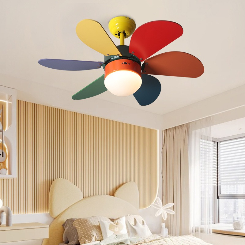 子供部屋用シーリングファンランプ、寝室用モダンでシンプルな電 - Lighting Decoration On Wall のレビューと価格