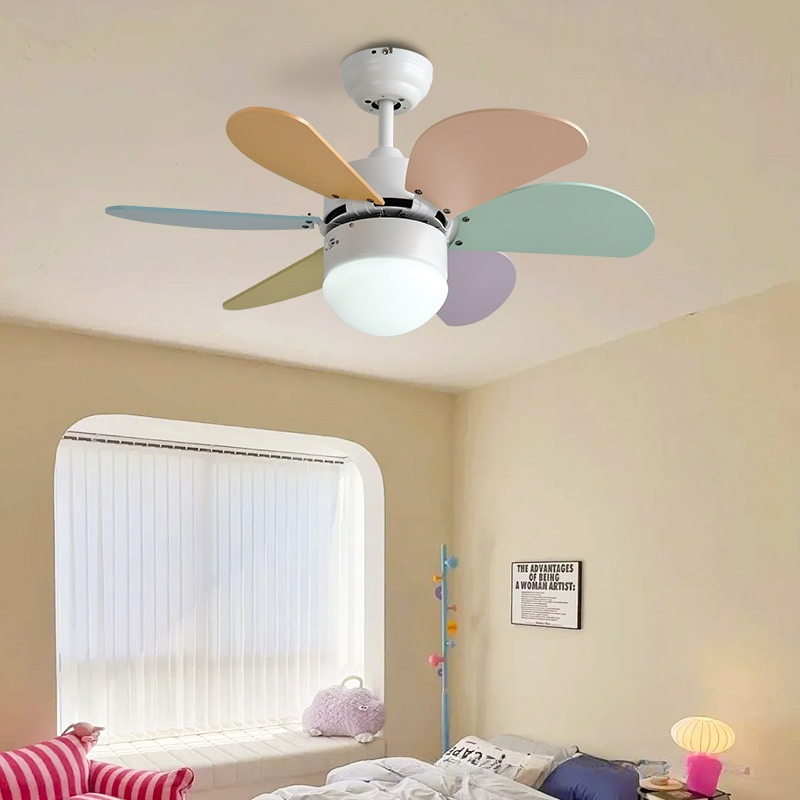 子供部屋用シーリングファンランプ、寝室用モダンでシンプルな電 - Lighting Decoration On Wall のレビューと価格
