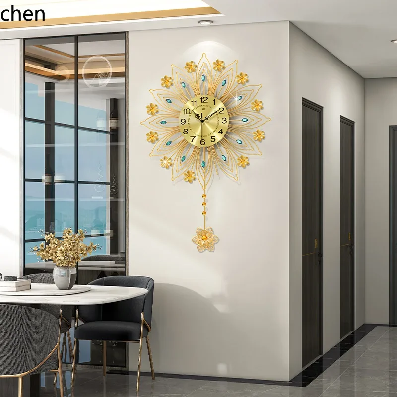 TQH-i7.7 欧風ライトラグジュアリー時計、リビングルー - Lighting Decor Living Room のレビューと価格