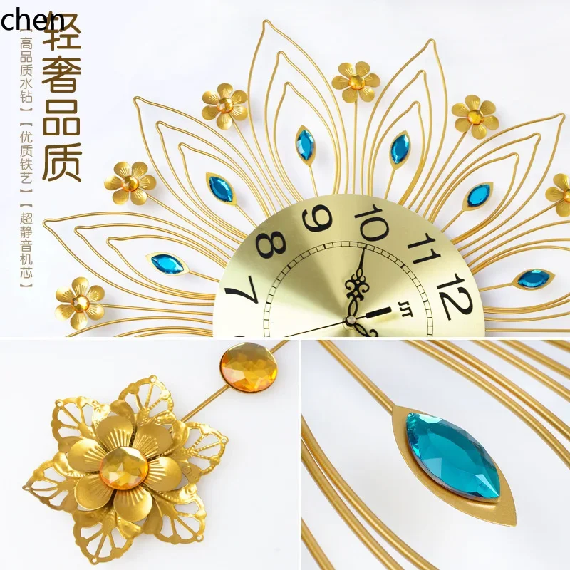 TQH-i7.7 欧風ライトラグジュアリー時計、リビングルー - Lighting Decor Living Room のレビューと価格