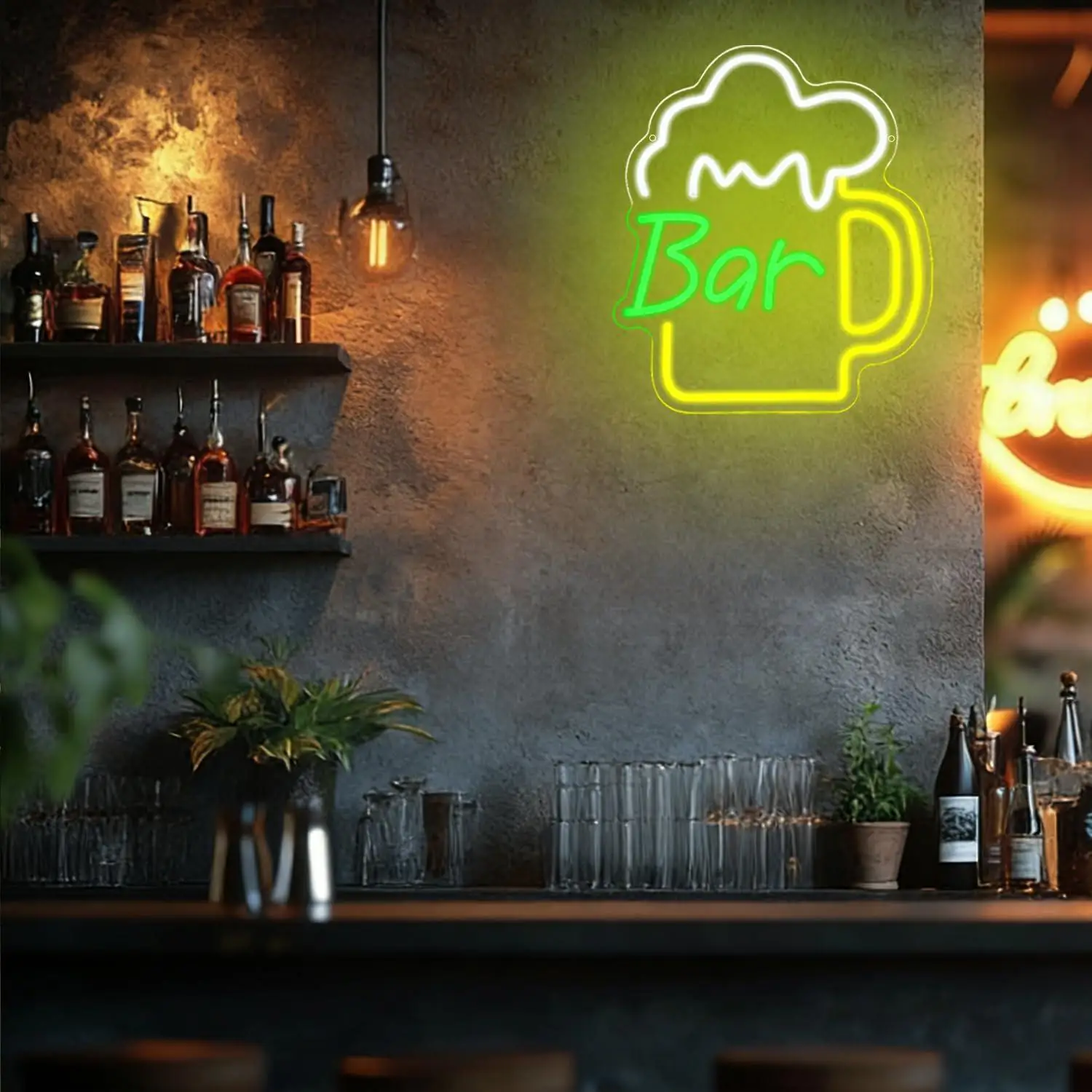 ビールバーネオンサインUSB調光可能なLEDライト、ビジネス - Led Lighting Wall Decor のレビューと価格