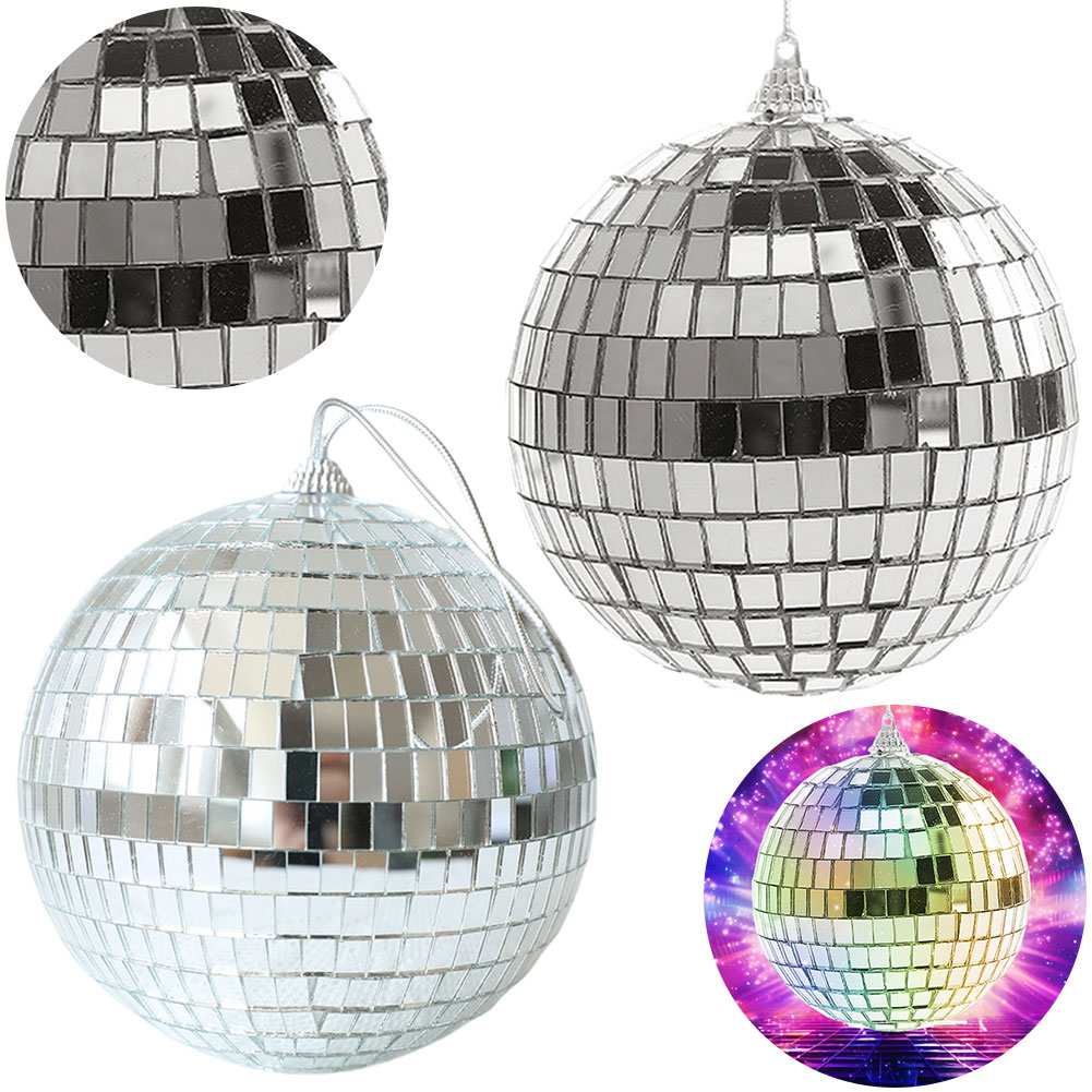 6 個 4/6/10 センチメートルミラーディスコボールステ - Disco Ball Mirror のレビューと価格