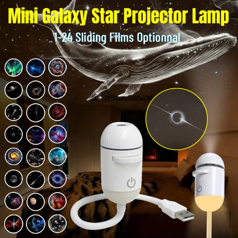 ギャラクシー星空ナイトライトプロジェクター360 °   明 - Led Lighting Wall Decor のレビューと価格