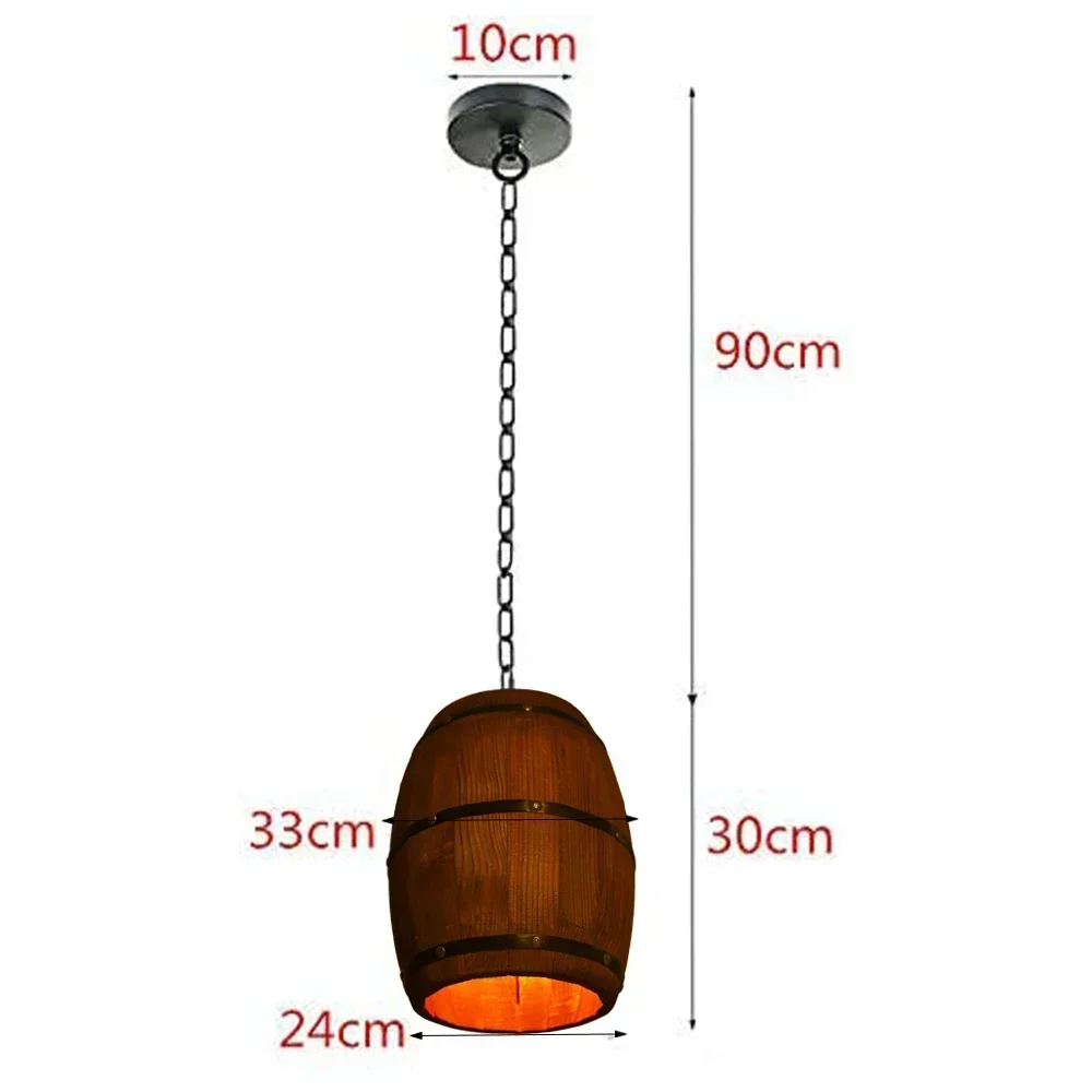 素朴なランプヴィンテージシャンデリア木製ペンダントライトワイ - Lighting Decor Living Room のレビューと価格