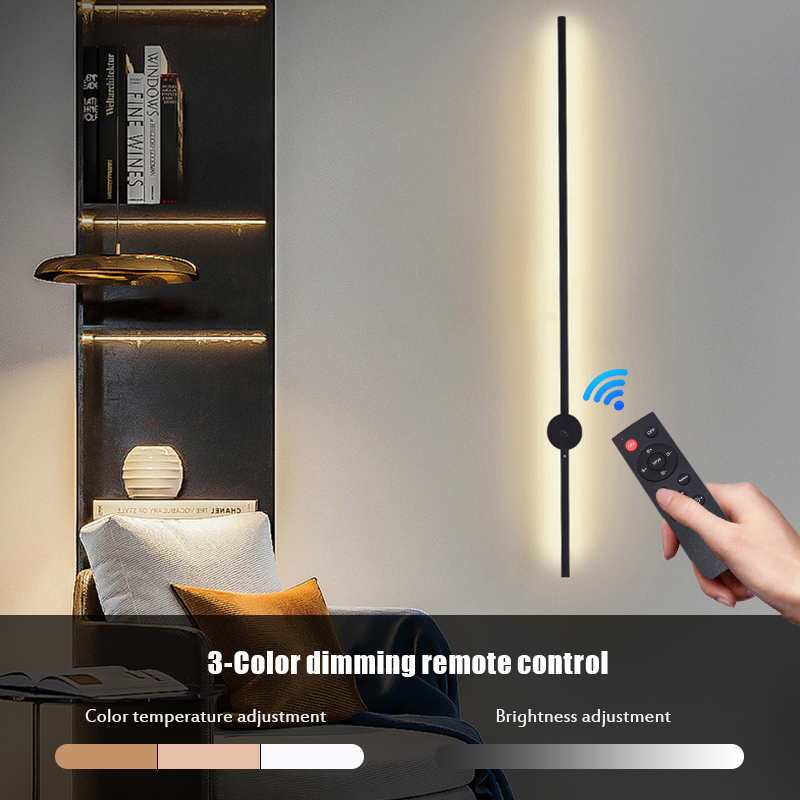 モダンな充電式LEDウォールスコンスランプ、ブラックアルミニ - Led Lighting Wall Decor のレビューと価格