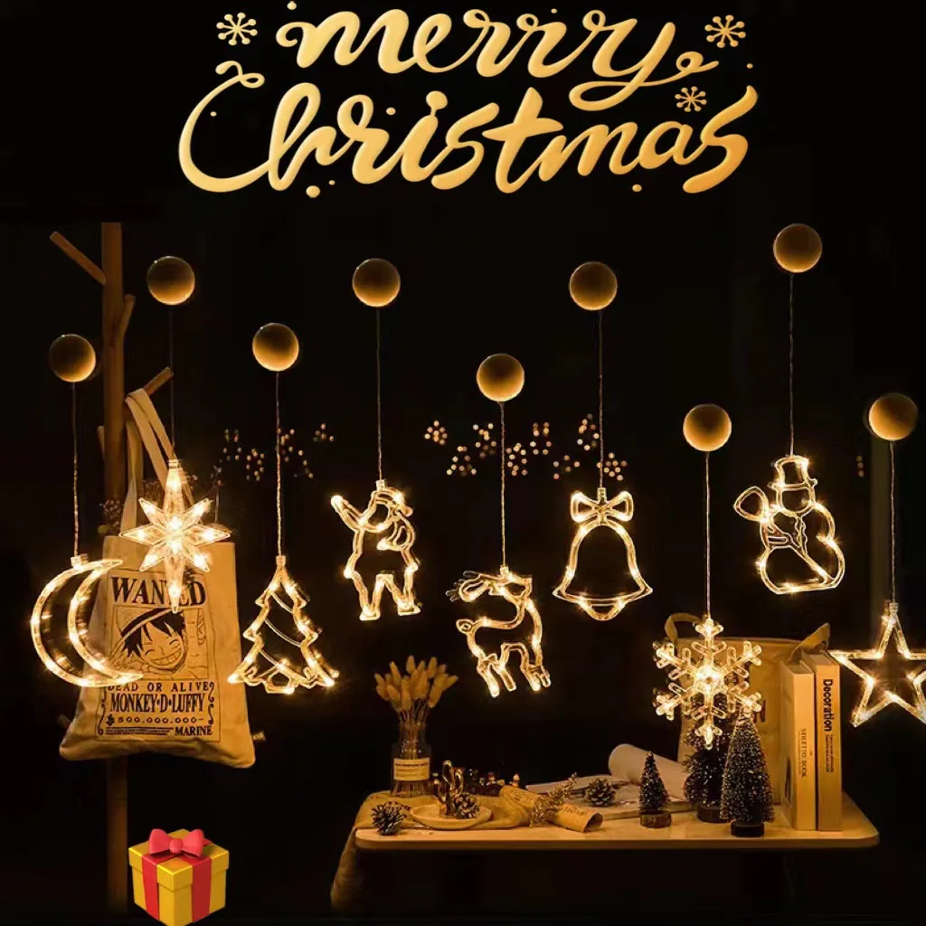 LED吸盤ライト,クリスマスデコレーション,窓と壁のライト, - Wall Decor Lighting Tree のレビューと価格